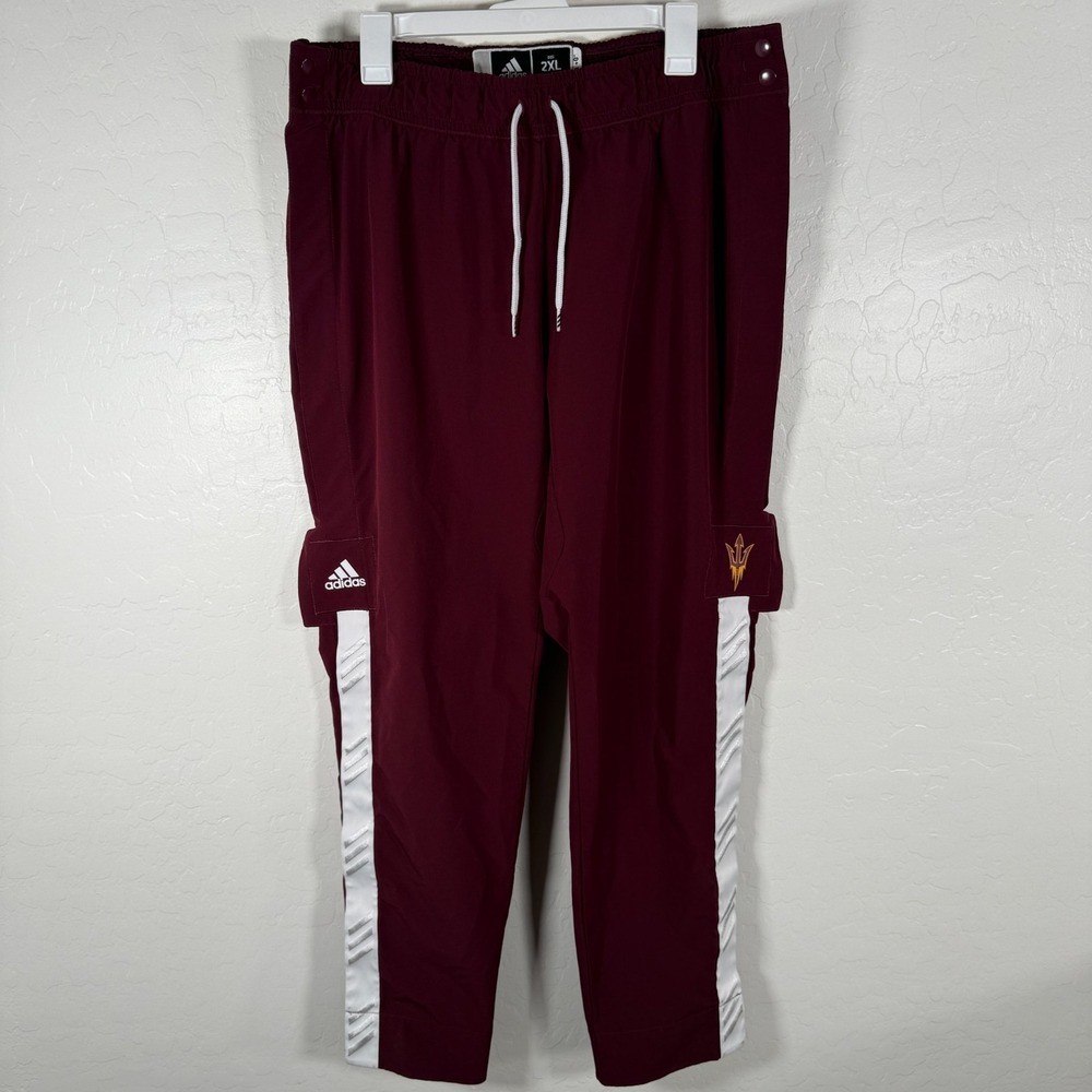 ASU Arizona State Sun Devils Pants Adidas Basketball Mens 2XL Team Issued #43